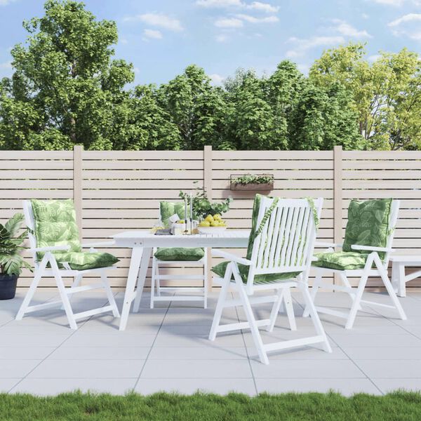 vidaXL Jastuci za stolicu 4 kom s uzorkom li&scaron;ća od tkanine Oxford