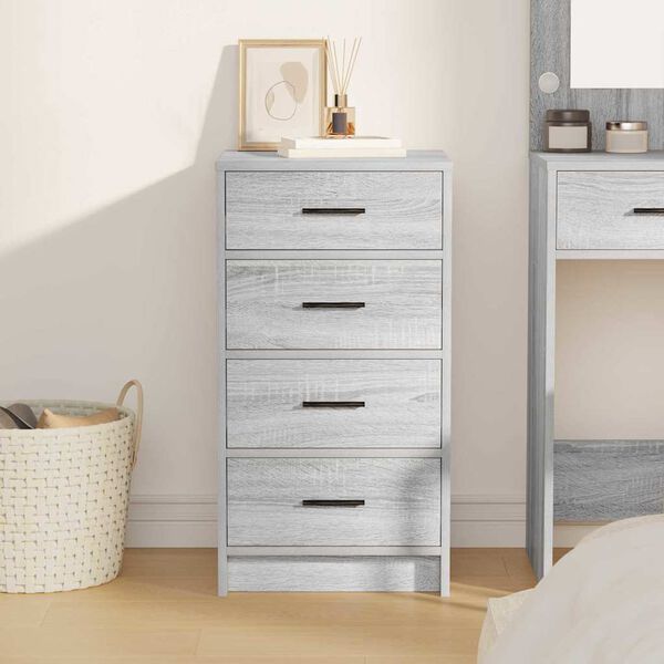 vidaXL Kreveta Sivi hrast sonoma 40 x 41 x 75 cm Konstruirano drvo