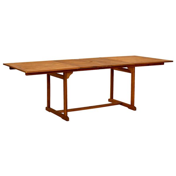 vidaXL 7-dijelni vrtni blagovaonski set od drva bagrema i tekstilena