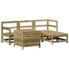 vidaXL 5-dijelni set vrtnih sofa od impregnirane borovine