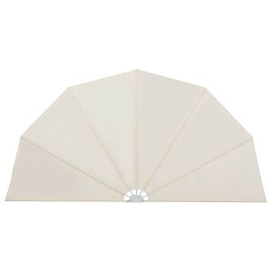 vidaXL Sklopiva bočna tenda krem 160 cm