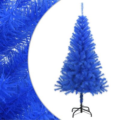 vidaXL Umjetno božićno drvce sa stalkom plavo 150 cm PVC