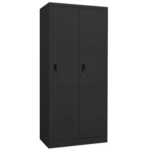 vidaXL Ormar antracit 80 x 50 x 180 cm čelični