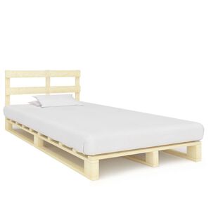 vidaXL Okvir za krevet od paleta od masivne borovine 120 x 200 cm