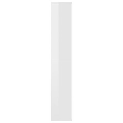 vidaXL Sobna pregrada / ormarić sjajni bijeli 100x24x140 cm od iverice