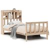 vidaXL Krevet s regalom za knjige bez madraca 90x200 cm od borovine