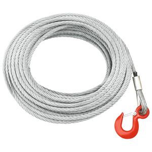 vidaXL Kabel od žičanog užeta 800 kg 20 m