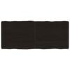 vidaXL Stolna ploča tamnosmeđa 140x60x(2-6) cm obrađena hrastovina