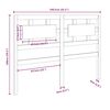 vidaXL Uzglavlje za krevet crni 140,5 x 4 x 100 cm od masivne borovine