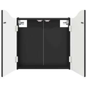 vidaXL Kabinet za mete Crna 56 x 12 x 63 cm Konstruirano drvo