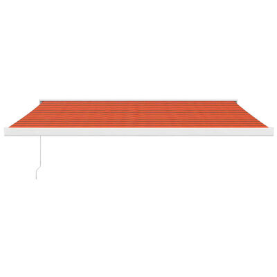 vidaXL Tenda na uvlačenje narančasto-smeđa 4 x 3 m tkanina i aluminij