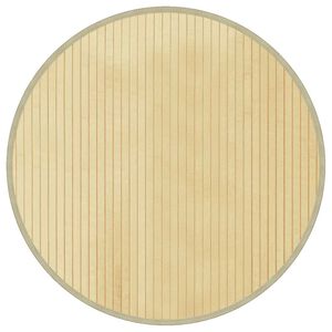 vidaXL Okrugli tepih svijetlo-prirodni 60 cm bambus