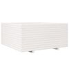 vidaXL Vrtna sadilica bijela 100x100x49,5 cm od masivne borovine