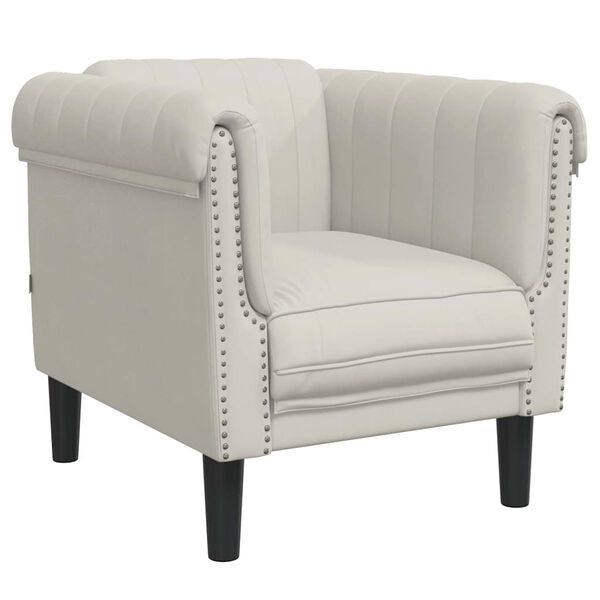 vidaXL 3-dijelni set sofa krem baršunasti