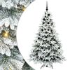 vidaXL Umjetno božićno drvce s stalakom Bijelo 180 cm PE i PVC