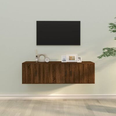 vidaXL 2-dijelni set TV ormarića boja smeđeg hrasta konstruirano drvo