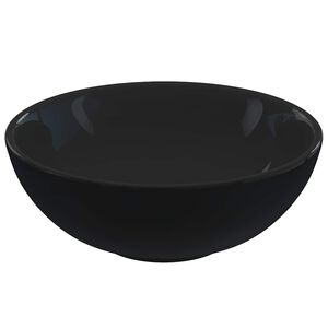 vidaXL Umivaonik sjajno crni &Oslash;28x10 cm keramički