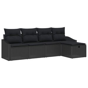 vidaXL Set sofe s jastukom 6 pcs poliratan