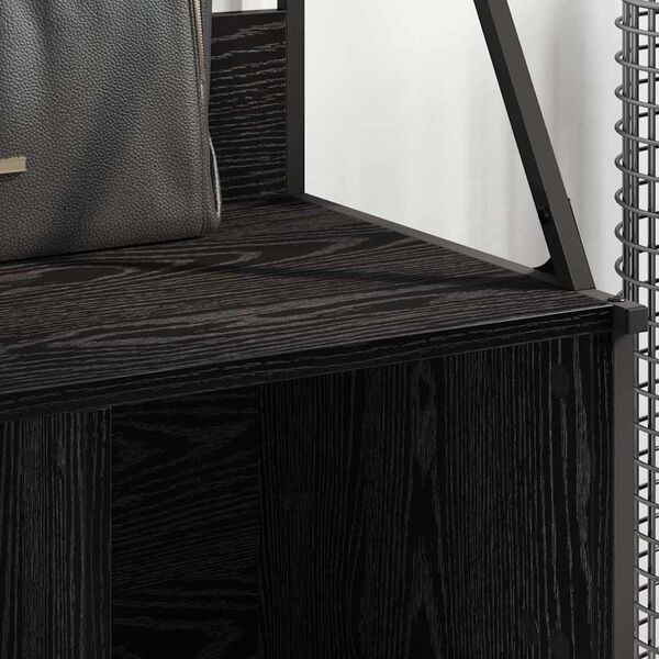 vidaXL Stalak za odjeću Crni hrast 100 x 41 x 184 cm Konstruirano drvo