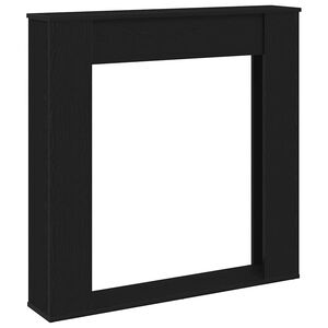 vidaXL Okvir za kamin crni hrast 100x20x100 cm inženjerski drvo