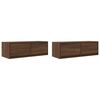 vidaXL TV ormarići 2 kom boja smeđeg hrasta 80x31x25,5 cm drveni