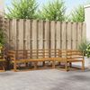 vidaXL Set vanjskih sofa 4 pcs Prirodna Čvrsto drvo akacije