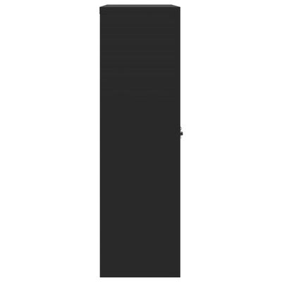 vidaXL Ormarić za spise crni 90 x 40 x 140 cm čelični