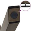 vidaXL Noge za blagovaonski stol u obliku slova X, 2 kom, prirodni čelik, 70 x (72-73) cm, čelik