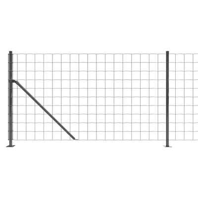 vidaXL Ograda od žičane mreže s prirubnicom antracit 1 x 25 m