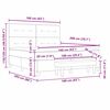vidaXL Krevet s opruga kutije s madracem Plava 160 x 200 cm tkanina