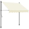 vidaXL Tenda na uvlačenje krem 250 x 150 cm od tkanine i čelika