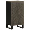 vidaXL Komoda crna 40x33x75 cm Puno drvo Mango