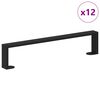 vidaXL Noge namje&scaron;taja 12 kom. Crna 481 x 40,5 x 100 mm Željezo