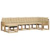 vidaXL Set vanjskih sofa 7 kom. Bijela i bež