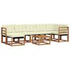 vidaXL Set vanjskih sofa s jastukom 8 pcs Prirodna i krem
