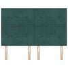 vidaXL Uzglavlje s uzglavljem Tamnozelena 160 cm Lažna koža