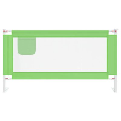 vidaXL Sigurnosna ograda za dječji krevet zelena 160 x 25 cm tkanina