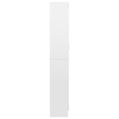 vidaXL Vitrina sjajna bijela 82,5 x 30,5 x 185,5 cm konstruirano drvo