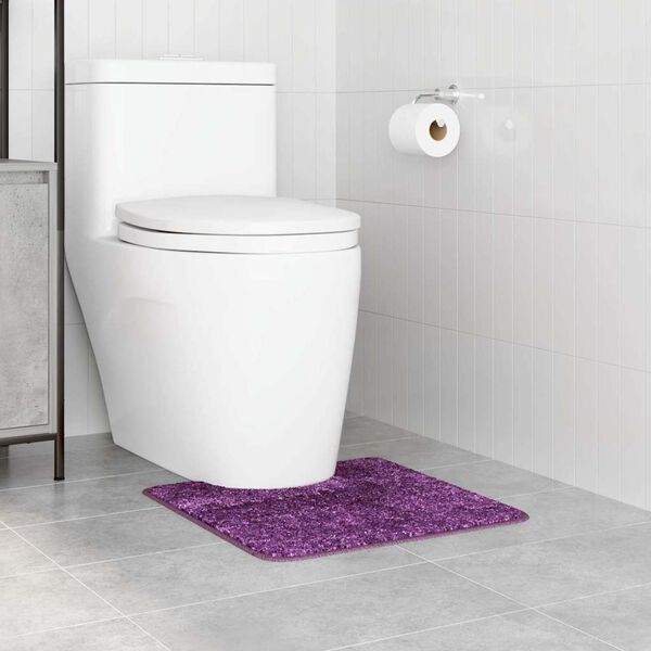 vidaXL Prostirka protiv klizanja s izrezom za WC Ljubičasta 50 x 50 cm
