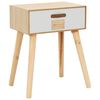 vidaXL Noćni stolić s ladicom 44 x 30 x 58,5 cm od masivne borovine