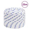 vidaXL Brodski konop bijeli 18 mm 25 m od polipropilena