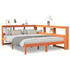 vidaXL Krevet s regalom za knjige bez madraca 150x200 cm od borovine