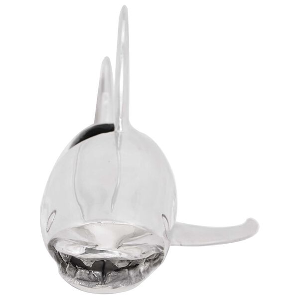 vidaXL Skulptura Srebrno 68 x 20 x 24 cm Aluminij