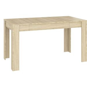 vidaXL Blagovaonski stol boja hrasta sonome 140 x 74,5 x 76 cm iverica