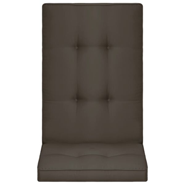 vidaXL Jastuci za vrtne stolice 4 kom antracit 120 x 50 x 5 cm