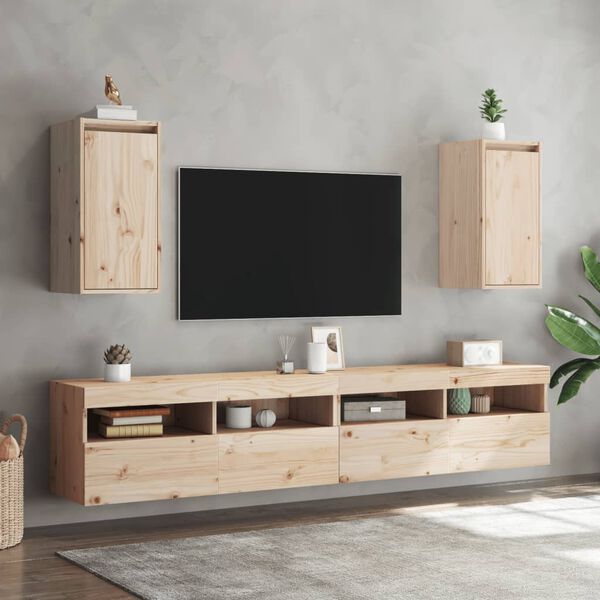 vidaXL Zidni ormarići 2 kom 30 x 30 x 60 cm od masivne borovine