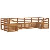 vidaXL Setovi sofa 7 pcs Prirodna Čvrsto drvo akacije