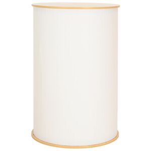 vidaXL Sajamski pult Svijetlo smeđa i bijela &Oslash; 60 x 93 cm