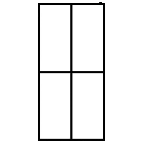 vidaXL Pregrada za tu&scaron;iranje od mutnog kaljenog stakla 90 x 195 cm