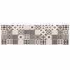 vidaXL Kuhinjski Tepih sivi mozaik 150 x 45 cm 100% poliamid